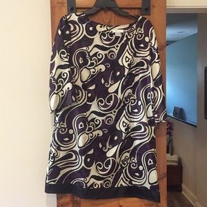 Tunic Dress - Purple/Black - (A-21)